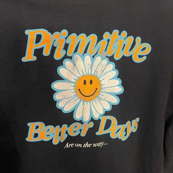 Primitive better days graphic tee black daisy XL crew neck - Picture 5 of 9